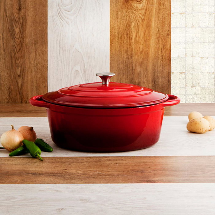 Bidasoa Cocotte Hierro Fundido Esmaltado Fierro Rojo 4,3 L (2 Unidades)