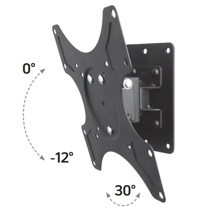 Techly Soporte de Pared para LED/LCD de 19-37 pulgadas con Tilt 1 y Swivel, Negro