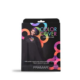 Framar Color Cover Caps Capa con Bolsillos de Nailon para Peluquería, Transpirable, Resistente al Agua y al Color, Escote a Presión