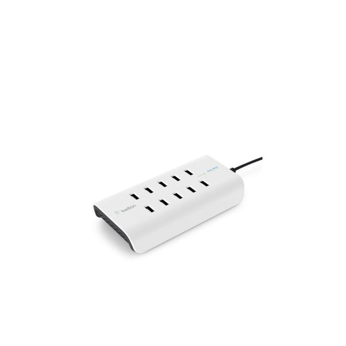 Belkin Rockstar Estación de Carga USB 10 Puertos 120W Blanco