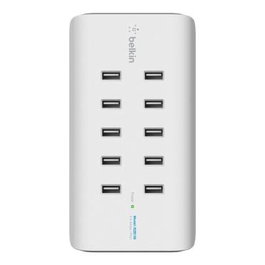 Belkin Rockstar 10-Port USB-Lad.120W, 2,4A je Port,white