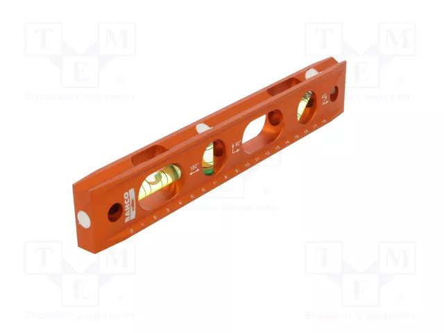 BAHCO Nivel de Aluminio de 230 mm con Soporte Magnético