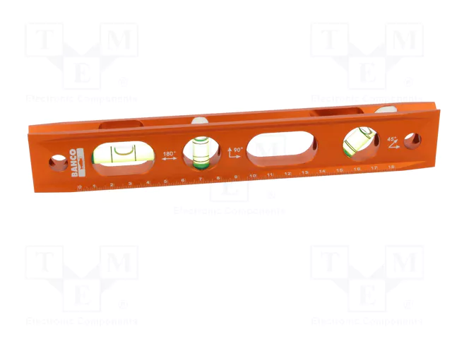 BAHCO Nivel de Aluminio de 230 mm con Soporte Magnético