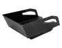Q-connect Bandeja sobremesa plástico gran capacidad con asa negro opaco 386x270x115mm