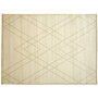 Home Deco Factory Alfombra Londres 150x200 cm con líneas doradas, diseño moderno para salón