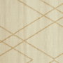 Home Deco Factory Alfombra Londres 150x200 cm con líneas doradas, diseño moderno para salón