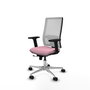 PIQUERAS Y CRESPO Silla de oficina Horna Rosa y Blanca