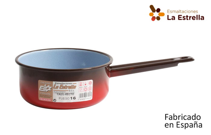 La Estrella Cazo Recto Fuego 16 cm 1.4 L (6 Unidades) La Estrella Cazo Recto Fuego 16 cm 1.4 L (6 Unidades)