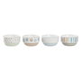 Set de Cuencos DKD Home Decor Gres 460 ml 12 x 12 x 6,5 cm (4 Unidades)