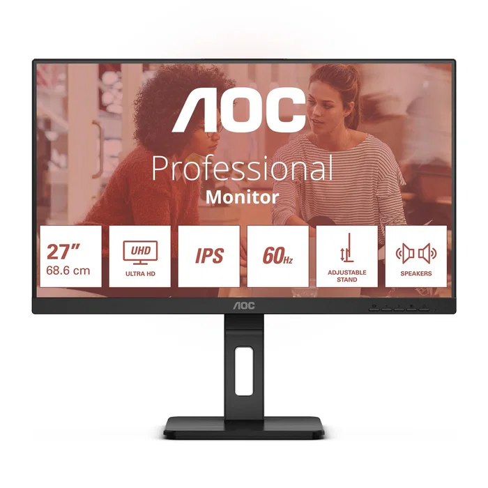 AOC U27E3UF B2B E ESSENTIAL-LINE Monitor 27 4K UHD IPS Negro AOC U27E3UF B2B E ESSENTIAL-LINE Monitor 27 4K UHD IPS Negro