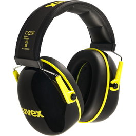 uvex Protección auditiva de cápsula K2 Negro/Amarillo