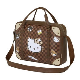 Karactermania Bolso para Portátil Hello Kitty Squares Marrón