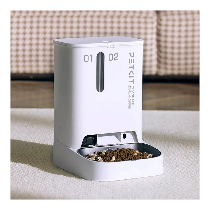 Petkit YumShare Dual-Hopper Comedero Automático para Mascotas con Cámara, Blanco, ABS, Interior, CE, Universal Petkit YumShare Dual-Hopper Comedero Automático para Mascotas con Cámara, Blanco, ABS, Interior, CE, Universal