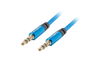 Lanberg CA-MJMJ-10CU-0030-BL Cable Minijack 3.5 mm Macho a Macho, 3m, Azul