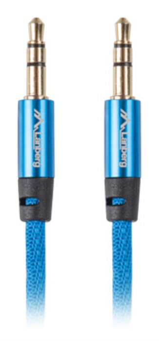Lanberg Cable Estéreo CA-MJMJ-10CU-0030-BL 3,5mm Macho/Macho Azul