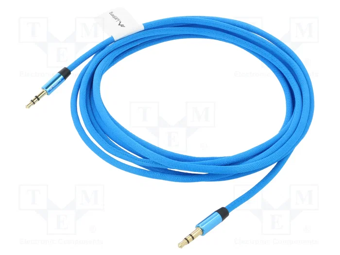 Lanberg Cable de audio estéreo 3,5 mm macho a macho 3 m Azul