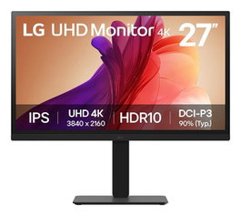 LG 27BA45U-B Monitor UltraFine 4K UHD IPS 27 pulgadas