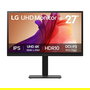 LG 27BA45U-B Monitor 27" 4K UHD IPS 100Hz HDR10 Pivot y Ajuste de Altura, 3840x2160, 5ms, 2xHDMI, DisplayPort, Negro