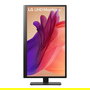 LG 27BA45U-B Monitor 27" 4K UHD IPS 100Hz HDR10 Pivot y Ajuste de Altura, 3840x2160, 5ms, 2xHDMI, DisplayPort, Negro