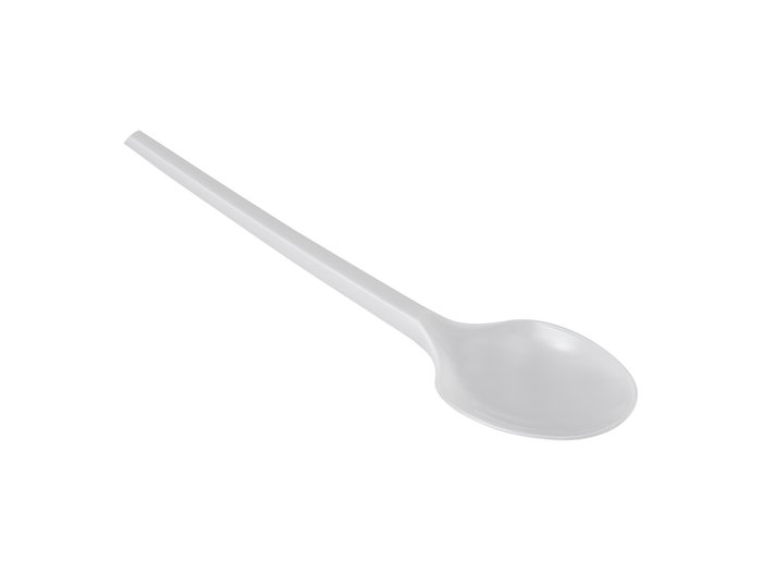 Algon Set de 100 Cucharas Ecológicas Desechables de 16.5 cm - Cubiertos de Plástico Biodegradable (20 Unidades)