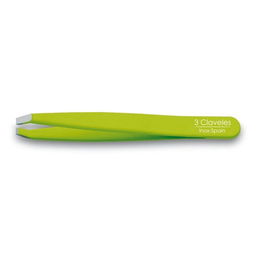 Tres Claveles Pinza de Depilar Inox Cangrejo Verde 9 cm D 3C Acero Inoxidable