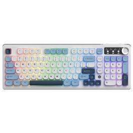 Ajazz AF98 PLUS Teclado Membranoso Inalámbrico Blanco RGB