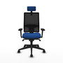 PIQUERAS Y CRESPO Silla de oficina Horna con mecanismo Sincro, Azul y Negro