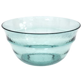 Home Deco Factory - Ensaladera de plástico martilleado, diámetro 25 cm, capacidad 2.8 L, colores azul o gris
