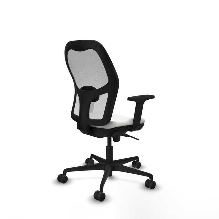 PIQUERAS Y CRESPO Silla de oficina Jorquera Blanca con Mecanismo Sincro