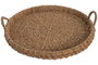 DKD Home Decor Bandeja Seagrass Metal Natural 60x59x13 cm