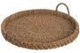 DKD Home Decor Bandeja Seagrass Metal Natural 60x59x13 cm