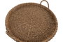 DKD Home Decor Bandeja Seagrass Metal Natural 60x59x13 cm