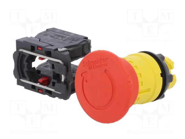 SCHNEIDER ELECTRIC Interruptor de emergencia Harmony XB5 rojo NC x2 SCHNEIDER ELECTRIC Interruptor de emergencia Harmony XB5 rojo NC x2