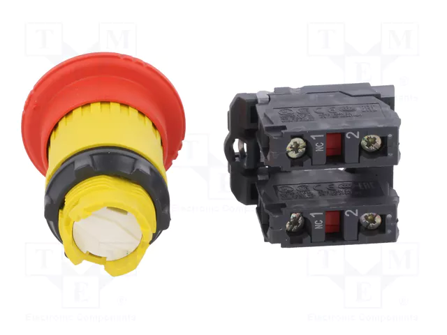 SCHNEIDER ELECTRIC Interruptor de emergencia Harmony XB5 rojo NC x2 SCHNEIDER ELECTRIC Interruptor de emergencia Harmony XB5 rojo NC x2