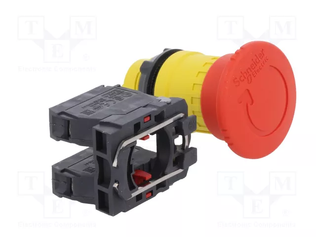 SCHNEIDER ELECTRIC Interruptor de emergencia Harmony XB5 rojo NC x2 SCHNEIDER ELECTRIC Interruptor de emergencia Harmony XB5 rojo NC x2