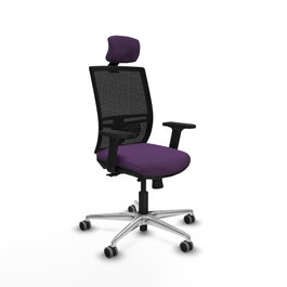PIQUERAS Y CRESPO Silla de oficina Yunquera Morado y Negro