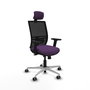 PIQUERAS Y CRESPO Silla de oficina Yunquera Morado y Negro