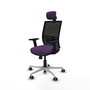PIQUERAS Y CRESPO Silla de oficina Yunquera Morado y Negro