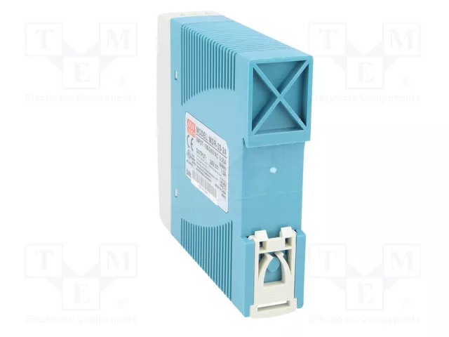 MEAN WELL MDR-20-24 Fuente de alimentación de impulso 24W 24VDC 1A para carril DIN MEAN WELL MDR-20-24 Fuente de alimentación de impulso 24W 24VDC 1A para carril DIN