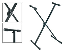 Soporte Teclado Boston X Negro