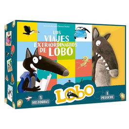 AUZOU EDITIONS, Los viajes extraordinarios de Lobo. Cofre con peluche