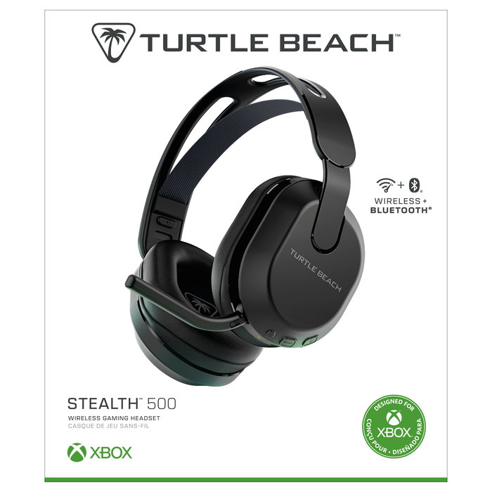 Turtle Beach Stealth 500 Auriculares Inalámbricos para Juegos Xbox Series X|S, Xbox One, Negro, Bluetooth, 40h Batería