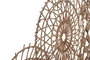 DKD Home Decor Decoración de Pared de Rattan y Metal Natural 92x56 cm