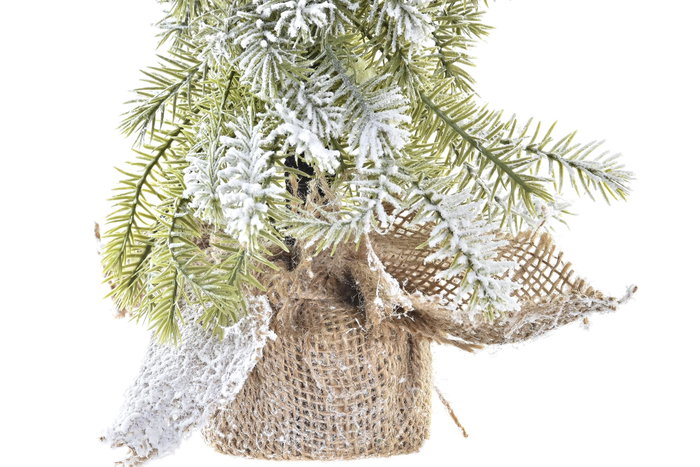 DKD Home Decor Árbol Navidad Tradicional PVC Verde Natural Blanco 15 x 30 x 15 cm (2 Unidades) DKD Home Decor Árbol Navidad Tradicional PVC Verde Natural Blanco 15 x 30 x 15 cm (2 Unidades)