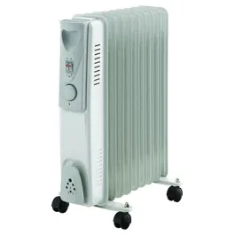 Warm Tech Radiador Eléctrico de Aceite WAR5411074178055 - 2000W, 240V, Hasta 30m3, Color Gris