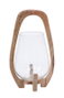 DKD Home Decor Portavela Tropical Natural Mango Cristal 18 x 33 x 18 cm