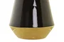 DKD Home Decor Jarrón de Porcelana Bicolor y Dorado 19x19x35 cm