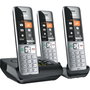 Gigaset COMFORT 500A Trio Negro, Plata