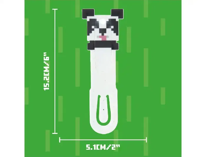 Wondee Lámpara de Lectura Minecraft Panda LED, Inspirada en Videojuego, Accesorio Oficial para Fans