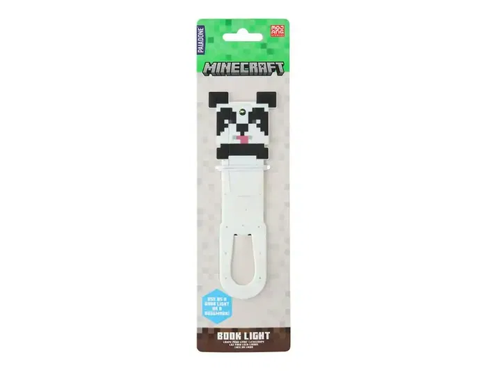 Wondee Lámpara de Lectura Minecraft Panda LED, Inspirada en Videojuego, Accesorio Oficial para Fans